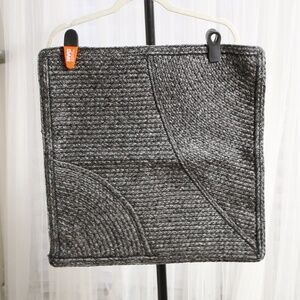 Williams Sonoma.  Textured Gray Woven Pillow Covers.  Set of two. 2 Sizes.